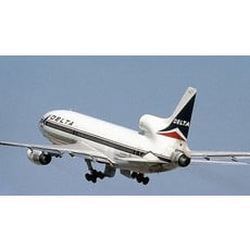 Plane Tag Delta L-1011 Tristar - White