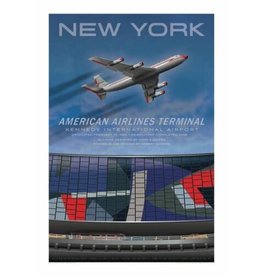 WHJAA American Airlines Terminal at JFK Tribute Art Print