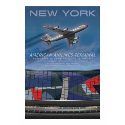JAA American Airlines Terminal at JFK Tribute Art Print