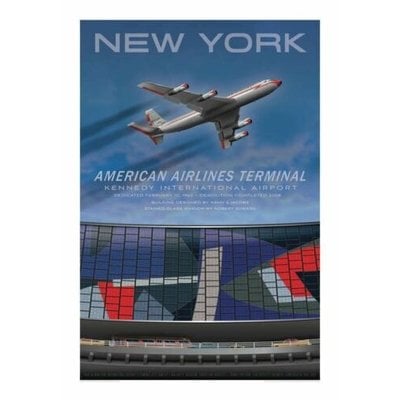 WHJAA American Airlines Terminal at JFK Tribute Art Print