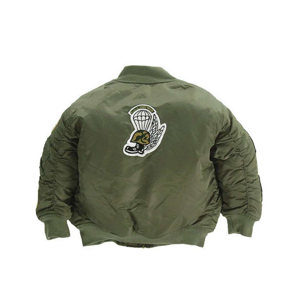 Kids MA-1 Flight Jacket - Green