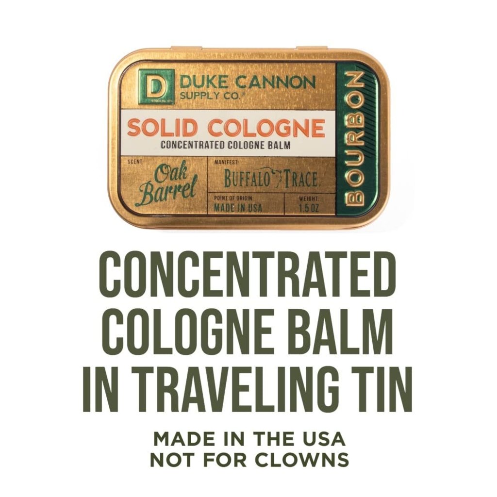 1DC- Cologne: Duke Cannon Solid Cologne for Travel-Bay Rum