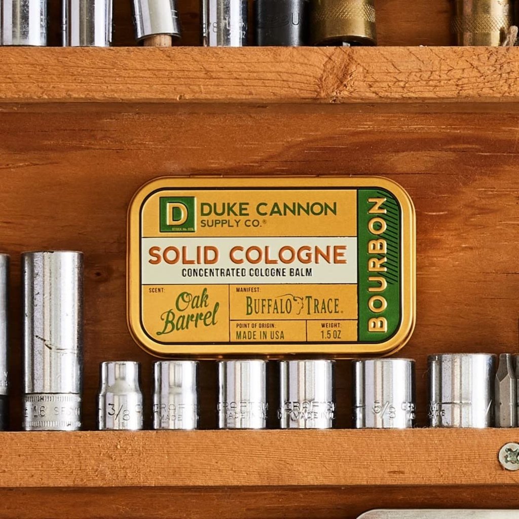 1DC- Duke Cannon Solid Cologne for Travel-Bay Rum