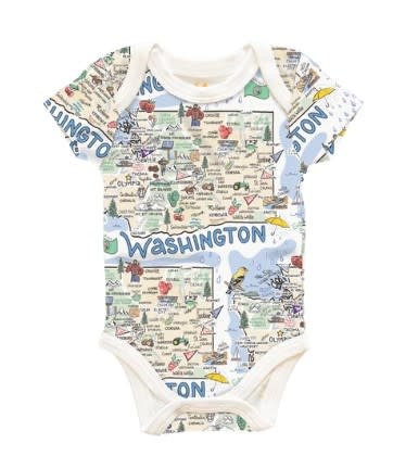 Washington D.C. Map Baby Blanket - JERSEY – Fish Kiss