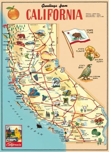 California Map Wrap Sheet 20