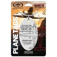 Plane Tag DHC-8 100 Series - White