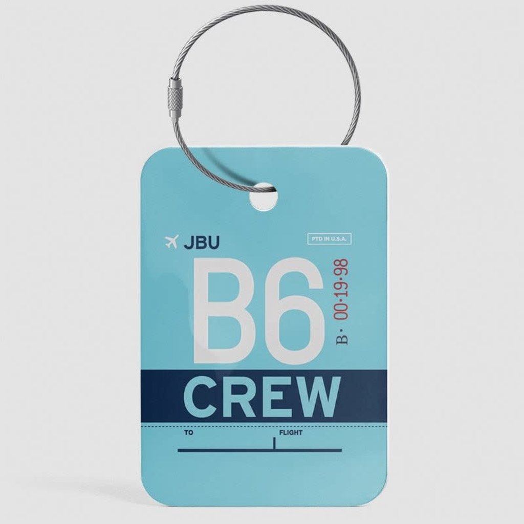 WHAT-2 B6 Crew Luggage Tag