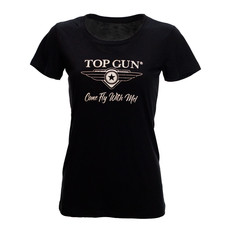 Top Gun® "Come Fly With Me" Womens T-shirt -Black