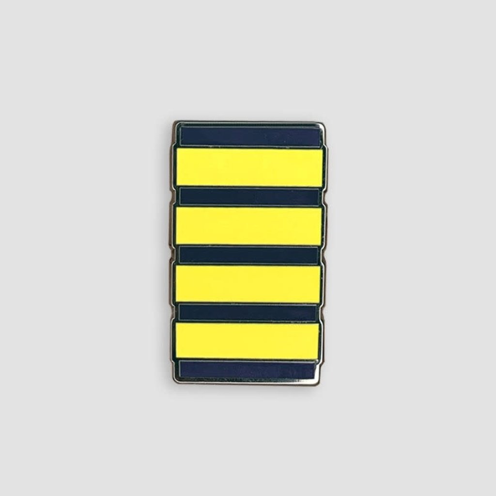 WHAT-1 Pilot Stripe Enamel Pin