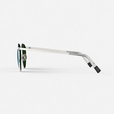 Randolph P3-Round 23k White Gold Sunglasses