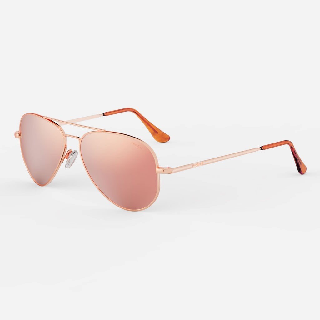 Randolph Concorde 22k Rose Gold Sunglasses