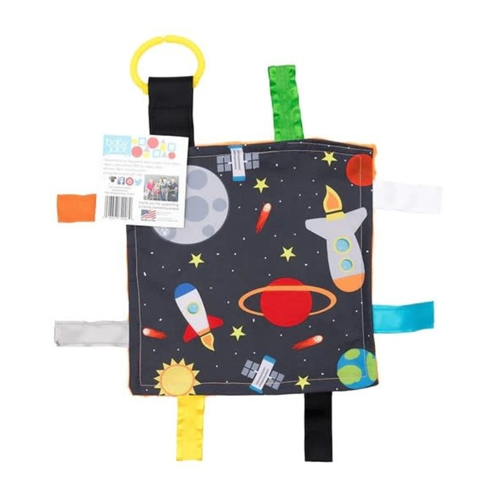 WH1BJC- Space Planets & Rockets Sensory Tag Travel Square