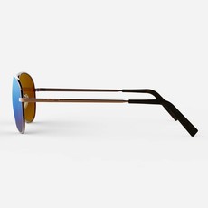 Randolph Amelia 23k Chocolate Gold SkyForce Sunglasses