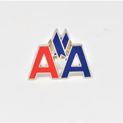 American AA Eagle Logo Pin