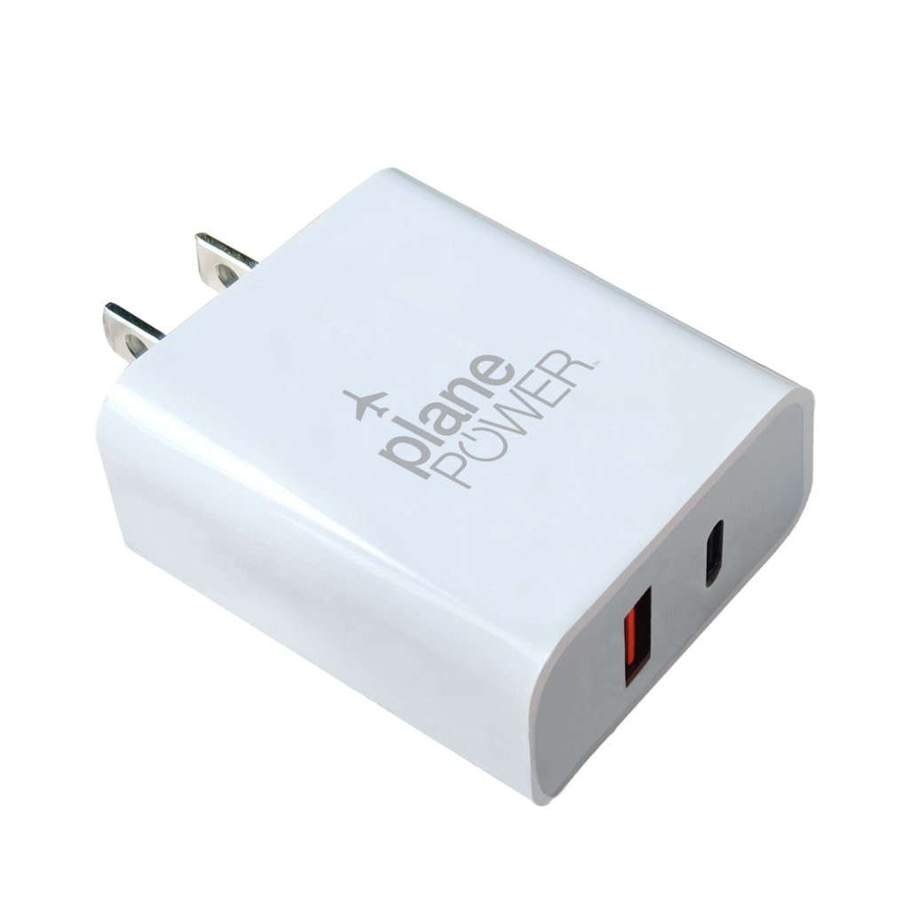 Plane Power Dual Port Wall Charger