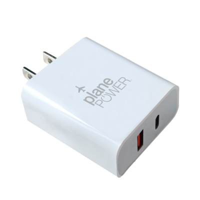 Plane Power Dual Port Wall Charger
