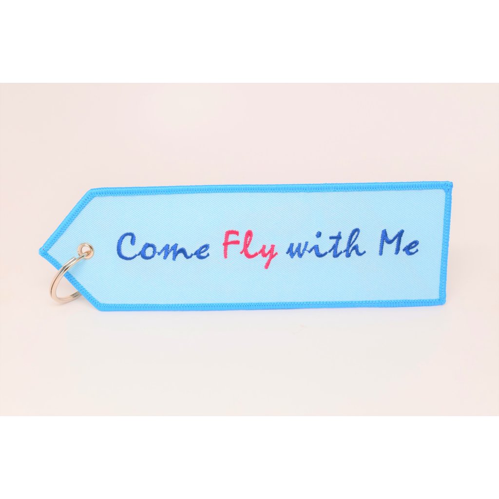 WHSKBNS- JENNY Jumpseat 'Come Fly with Me' Bag Tag Keychain