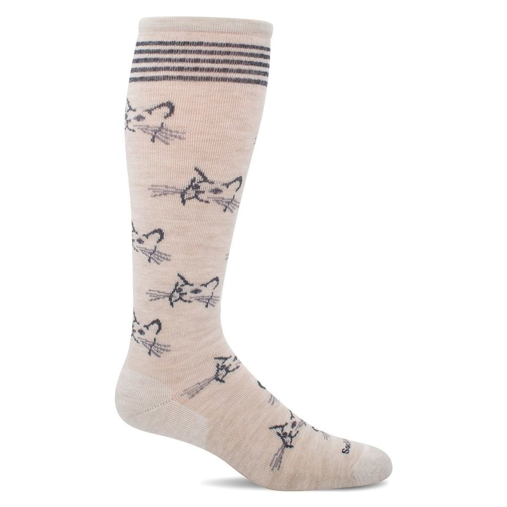 Womens Compression Socks Feline Fancy Barley S/M