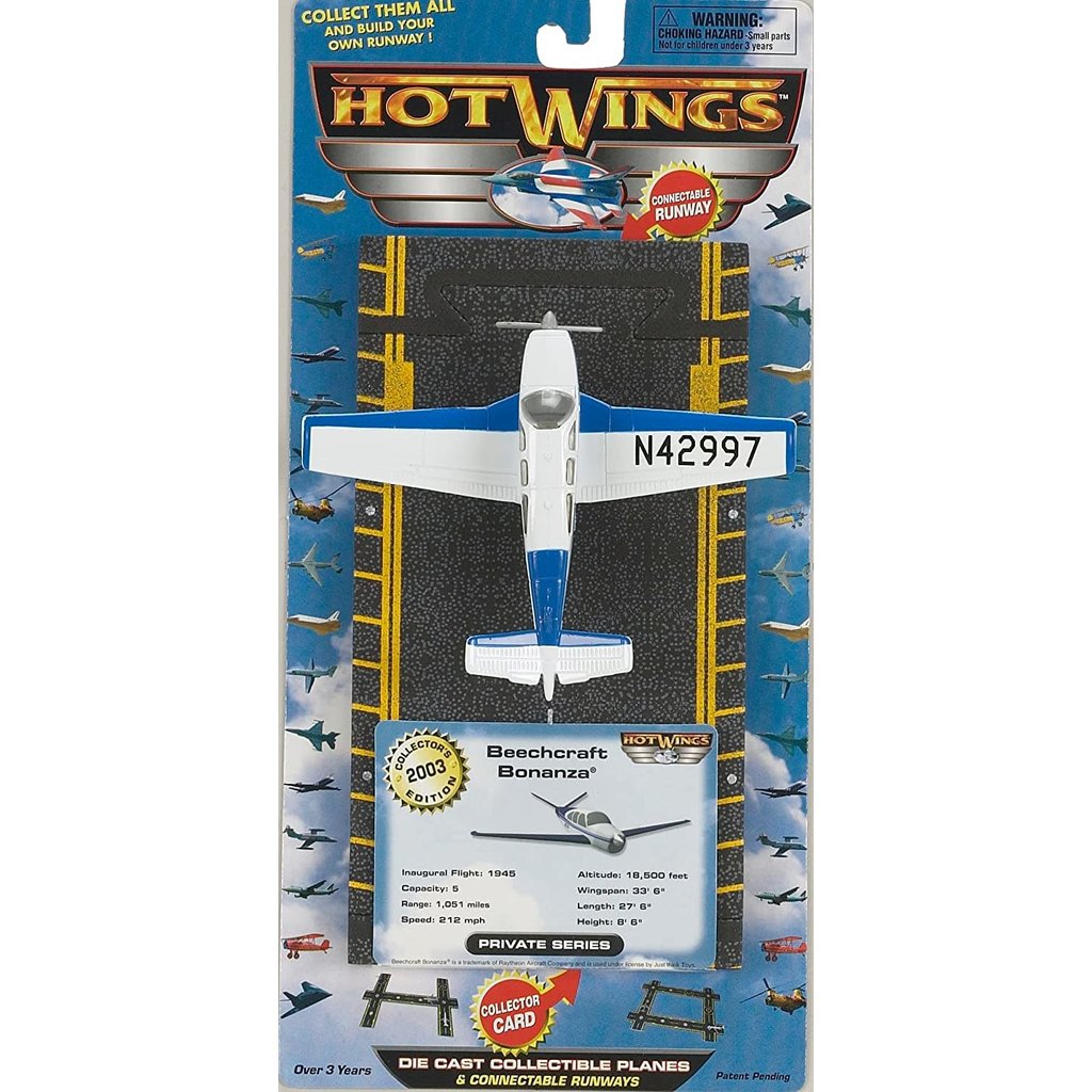 Hot Wings Beechcraft Bonanza (White)