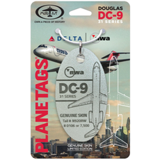 Plane Tag Northwest DC-9 Pearl
