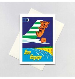 Bon Voyage Bear Greeting Card