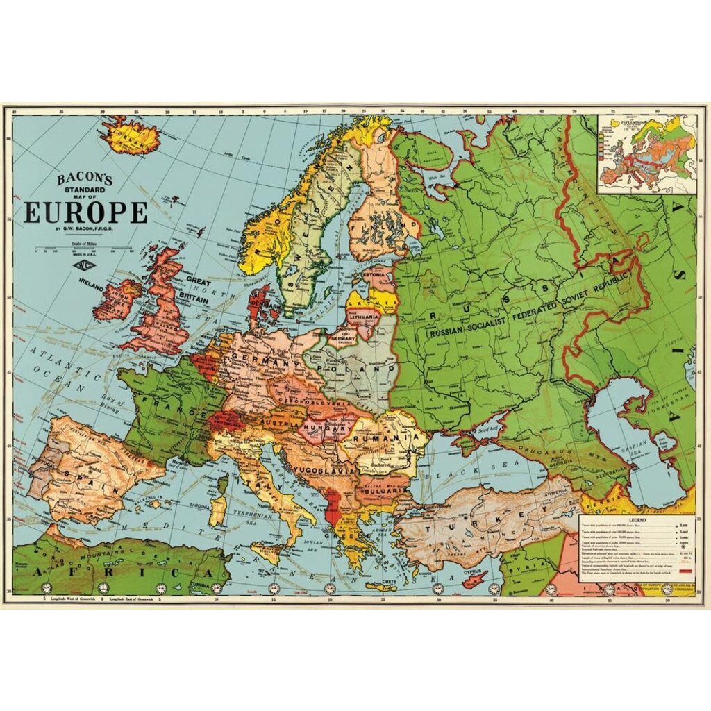 WHCV- Europe Poster & Map