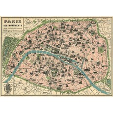 WHCV- Paris Monuments Map & Wrap