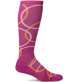 Women's Compression Socks In the Loop Raspberry M/L