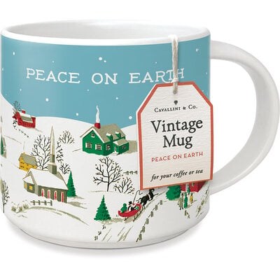 XMAS Peace on Earth Vintage Mug