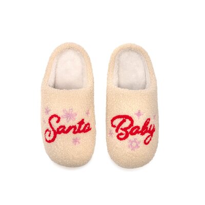 XMAS Santa Baby Christmas Slippers