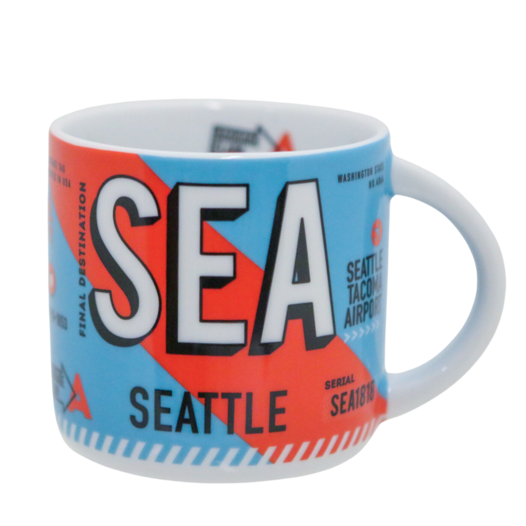 SEA Luggage Tag  Coffee Mug