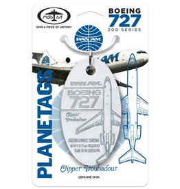 Plane Tag Pan Am Boeing 727 Clipper Troubadour