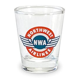 WHMS- Northwest Airlines Shot Glass