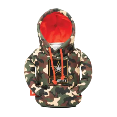 WH1PC- The Army Camo Hoodie Beverage Cooler