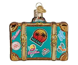 Ornament: Old World Christmas Suitcase - Planewear