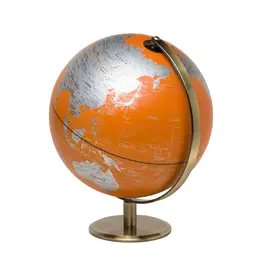 1GH- 10" Orange World Globe Light