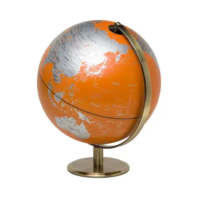WH1GH- 10" Orange World Globe Light