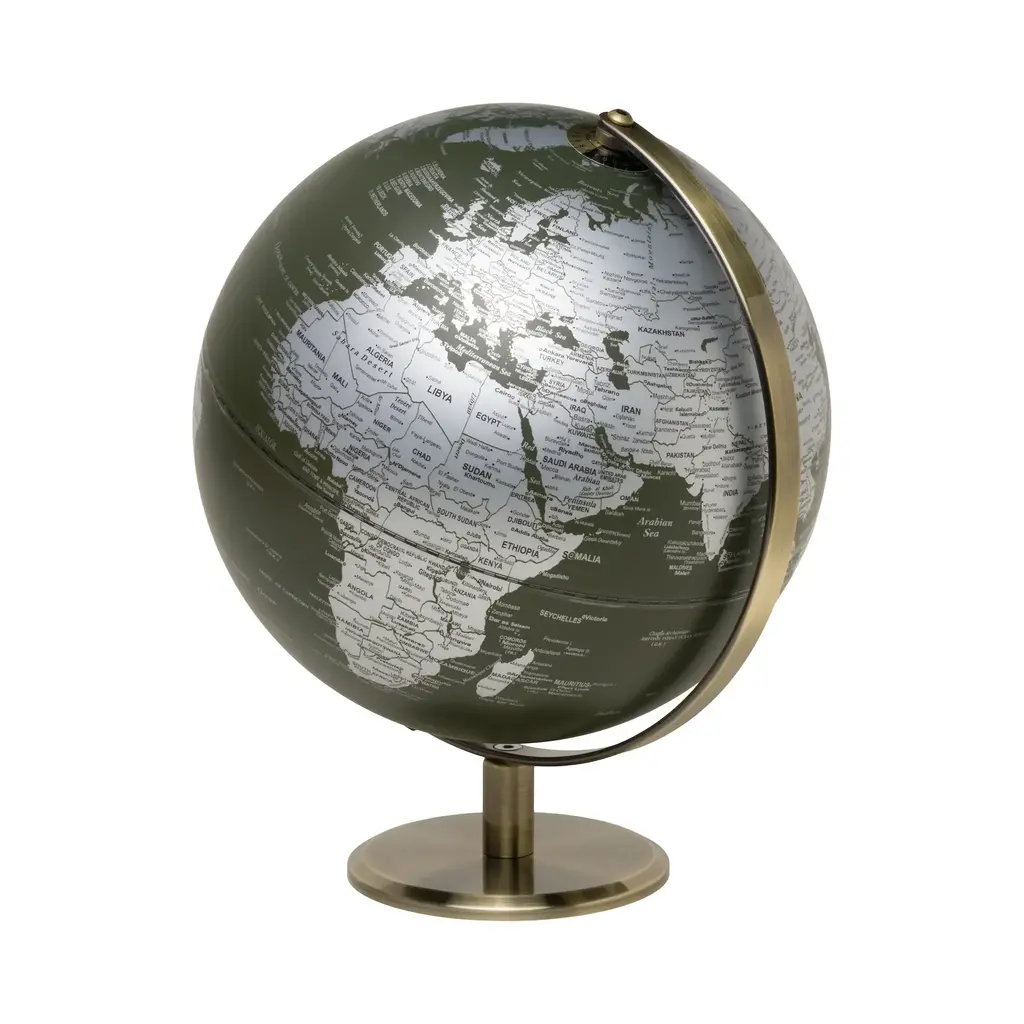 WH1GH- 10" Green World Globe Light
