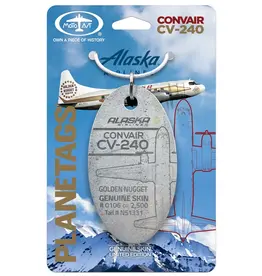 Plane Tag Convair CV-240 Alaska Golden Nugget