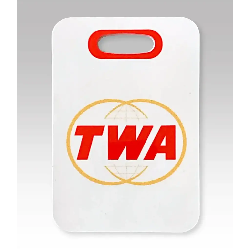TWA Double Globe Logo Luggage Tag