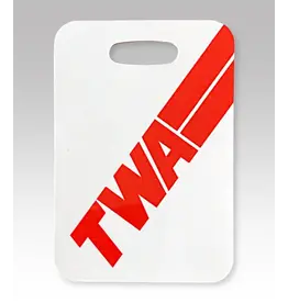 WHMS- TWA Logo Red Stripe Luggage Tag