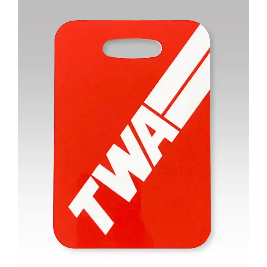 TWA Logo White Stripe Luggage Tag