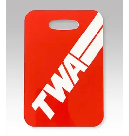 TWA Logo White Stripe Luggage Tag