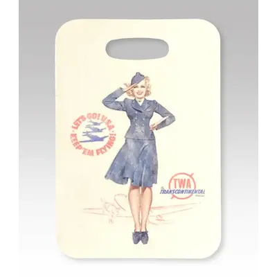 TWA Pin Up Girl Luggage Tag