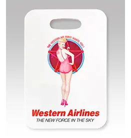 Western Airlines Pin Up Luggage Tag