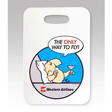 Western Airlines Wally Bird Luggage Tag