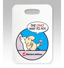 Western Airlines Wally Bird Luggage Tag