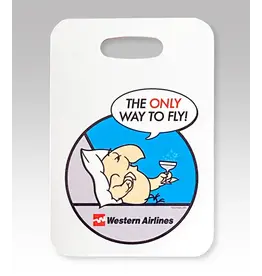 WHMS- Western Airlines Wally Bird Luggage Tag