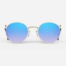 Randolph  P3-Round  23k Gold Sunglasses