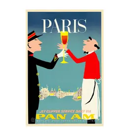 WHSTB- Pan Am Paris, 1950s 'Bon Appétit' Poster
